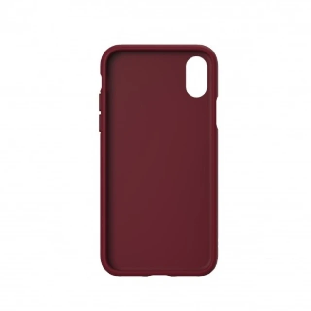Чохол Adidas OR Moulded PU Suede для iPhone XS | X Collegiate Burgundy (33282)