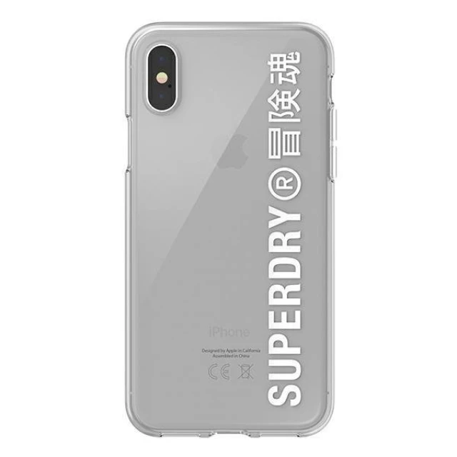 Чохол SuperDry Snap для iPhone XS/X Clear White (8718846079686)