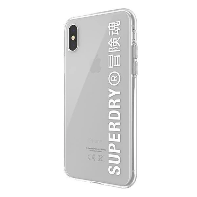 Чохол SuperDry Snap для iPhone XS/X Clear White (8718846079686)