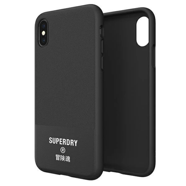 Чехол SuperDry Moulded Canvas для iPhone XS/X Black (8718846079754)