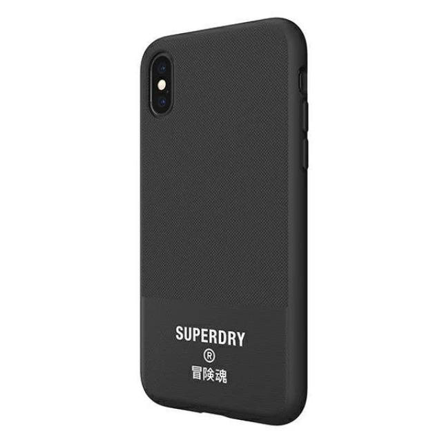 Чехол SuperDry Moulded Canvas для iPhone XS/X Black (8718846079754)