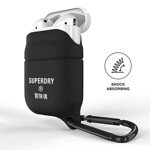 Чохол для навушників SuperDry Waterproof для Apple AirPods Black (8718846081085)