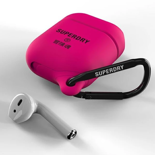 Чохол для навушників SuperDry Waterproof для Apple AirPods Pink (8718846081115)