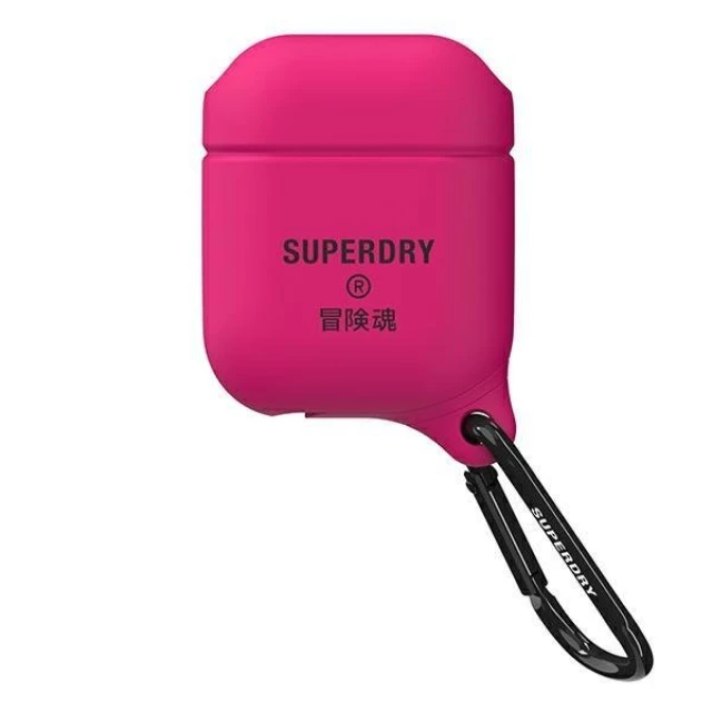 Чохол для навушників SuperDry Waterproof для Apple AirPods Pink (8718846081115)