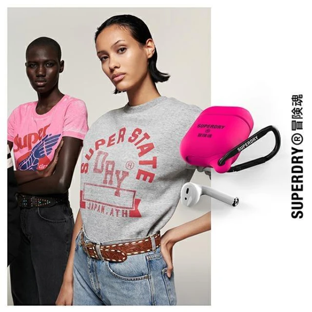 Чохол для навушників SuperDry Waterproof для Apple AirPods Pink (8718846081115)