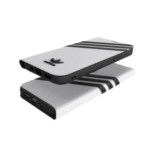 Чохол-книжка Adidas OR Booklet Case PU для iPhone 12 | 12 Pro White Black (42248)