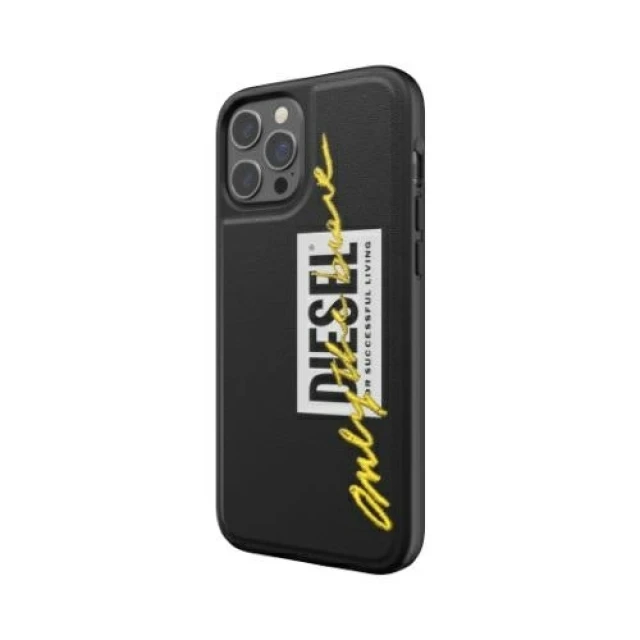 Чехол Diesel Moulded Case Embroidery для iPhone 12 Pro Max Black/Lime (42508)