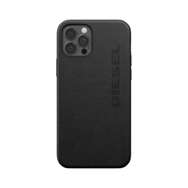 Чохол Diesel Moulded Case Premium Leather Wrap для iPhone 12 Pro Max Black (42517)