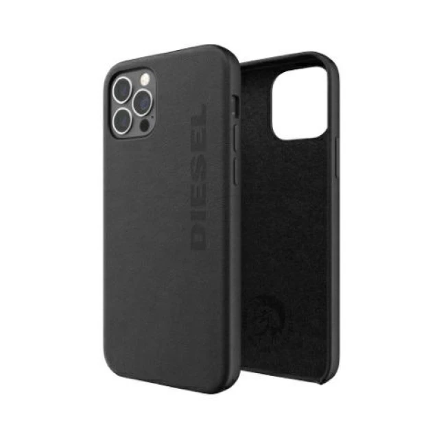 Чохол Diesel Moulded Case Premium Leather Wrap для iPhone 12 Pro Max Black (42517)