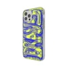 Чохол Diesel Snap Case Clear AOP для iPhone 12 Pro Max Blue/Lime (42565)