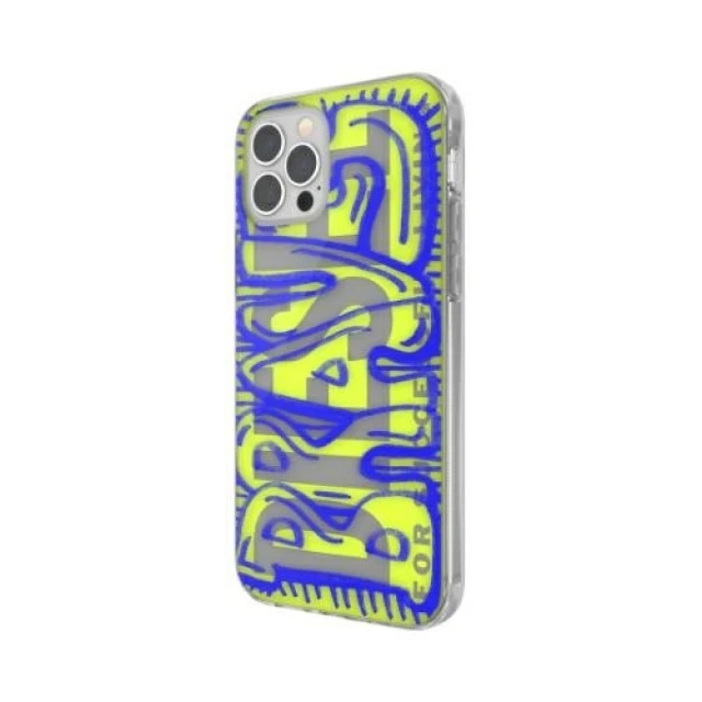 Чохол Diesel Snap Case Clear AOP для iPhone 12 Pro Max Blue/Lime (42565)