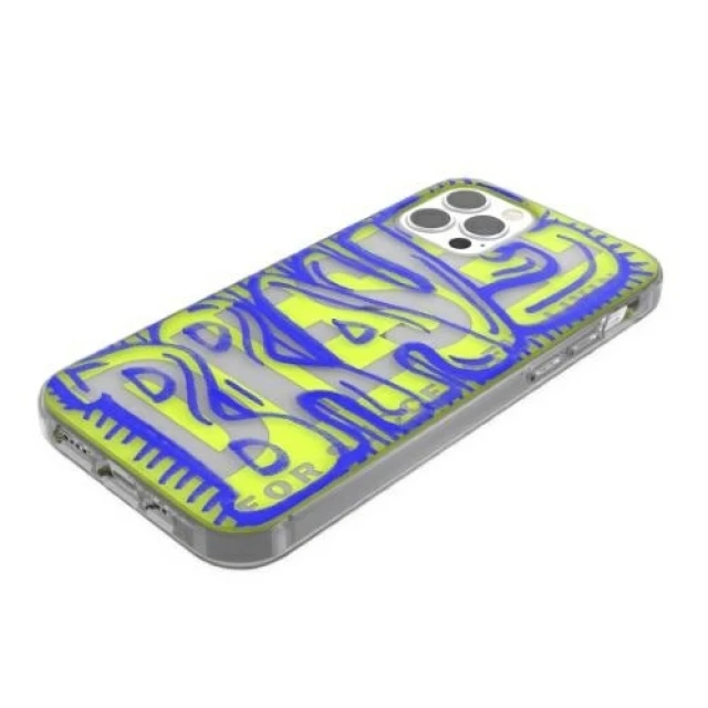 Чохол Diesel Snap Case Clear AOP для iPhone 12 Pro Max Blue/Lime (42565)