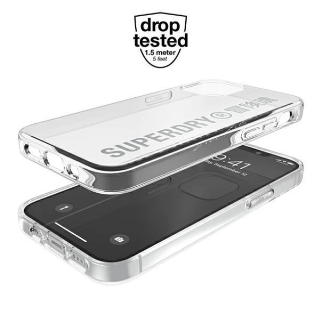 Чехол SuperDry Snap для iPhone 12 mini Clear Silver (8718846085960)