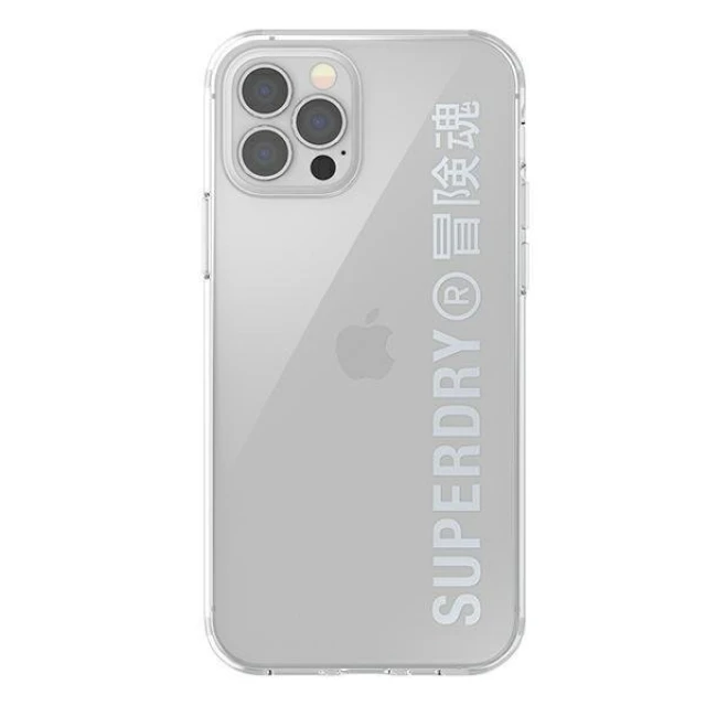 Чохол SuperDry Snap для iPhone 12 | 12 Pro Clear Silver (8718846085977)