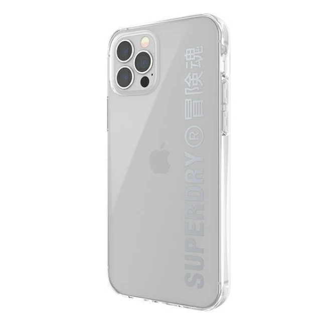 Чохол SuperDry Snap для iPhone 12 | 12 Pro Clear Silver (8718846085977)