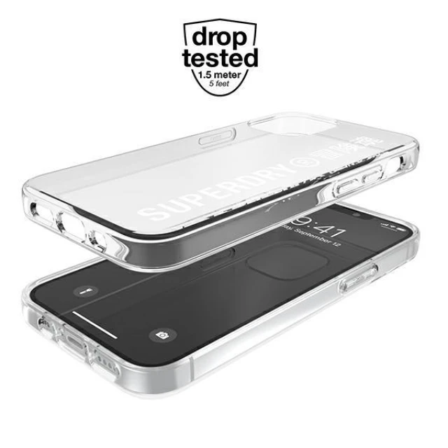 Чохол SuperDry Snap для iPhone 12 mini Clear White (8718846085991)