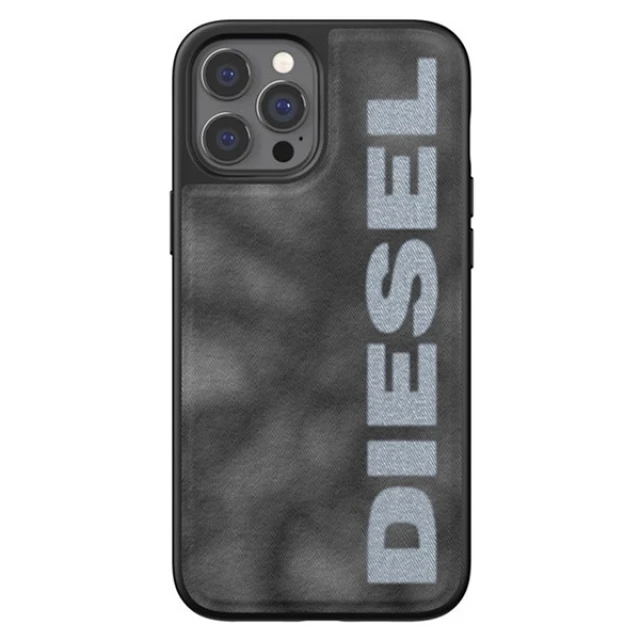 Чехол Diesel Moulded Case Bleached Denim для iPhone 12 | 12 Pro Grey/White (44297)