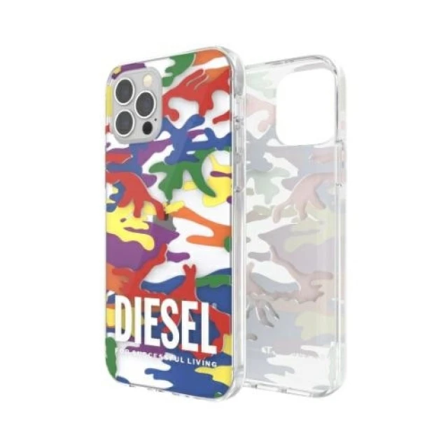 Чохол Diesel Clear Case Pride Camo AOP для iPhone 12 | 12 Pro Colorful (44332)