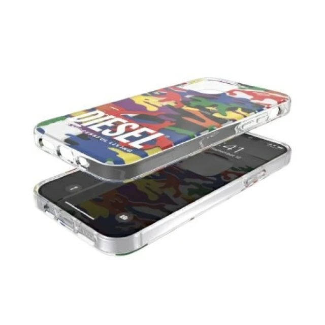 Чехол Diesel Clear Case Pride Camo AOP для iPhone 12 Pro Max Colorful (44333)