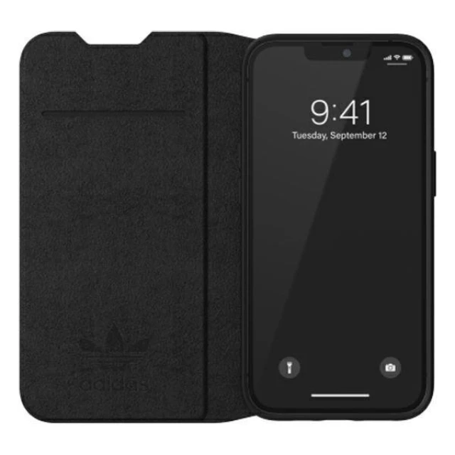 Чохол Adidas OR Booklet Basic для iPhone 13 White Black (8718846095457)