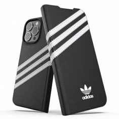 Чохол Adidas OR Booklet PU для iPhone 13 | 13 Pro White Black (8718846095693)