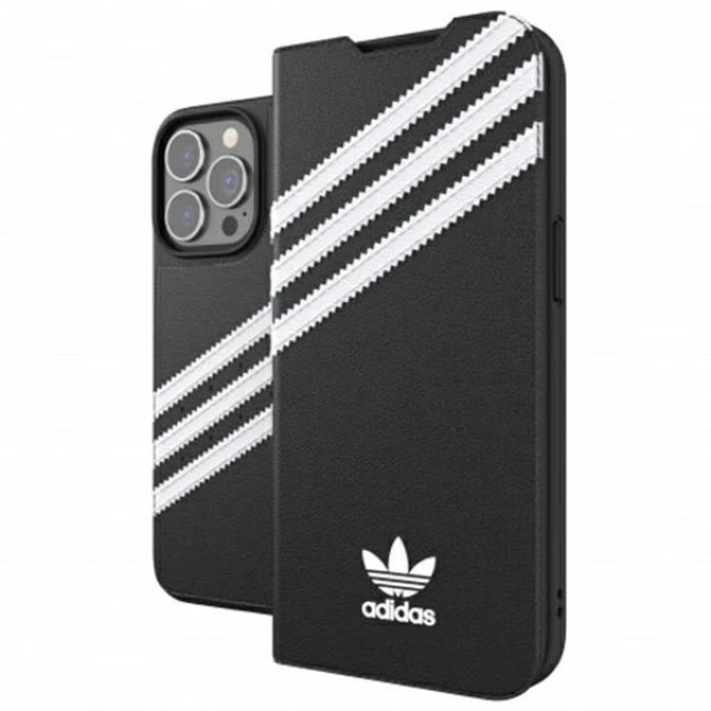 Чохол Adidas OR Booklet PU для iPhone 13 | 13 Pro White Black (8718846095693)