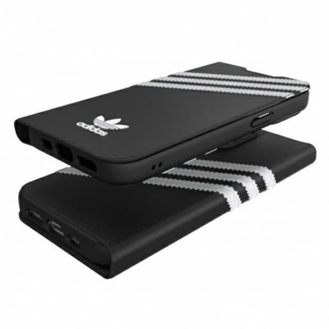 Чохол Adidas OR Booklet PU для iPhone 13 | 13 Pro White Black (8718846095693)