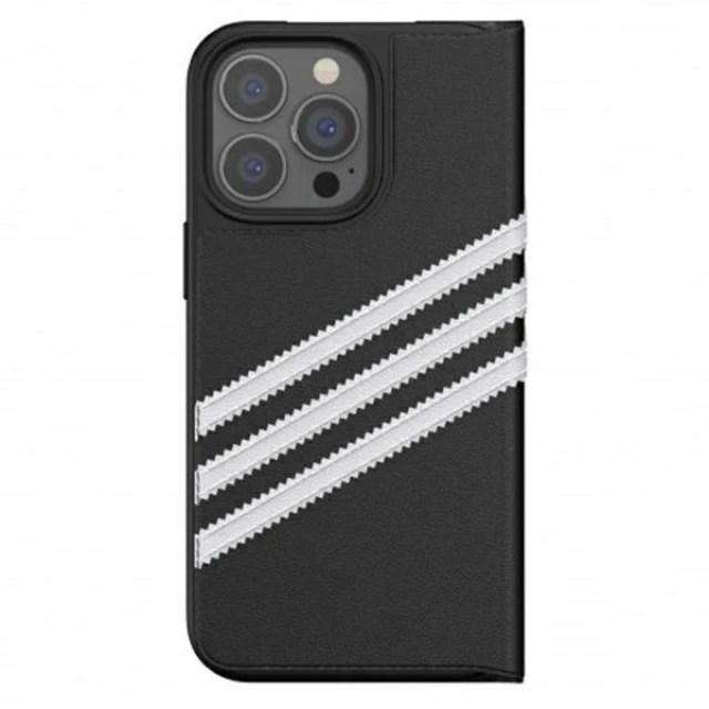 Чохол Adidas OR Booklet PU для iPhone 13 | 13 Pro White Black (8718846095693)