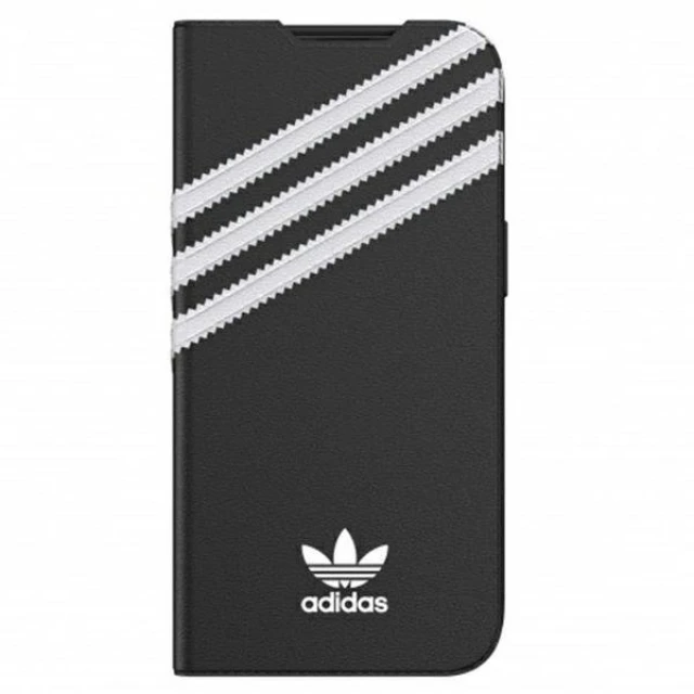 Чохол Adidas OR Booklet PU для iPhone 13 | 13 Pro White Black (8718846095693)