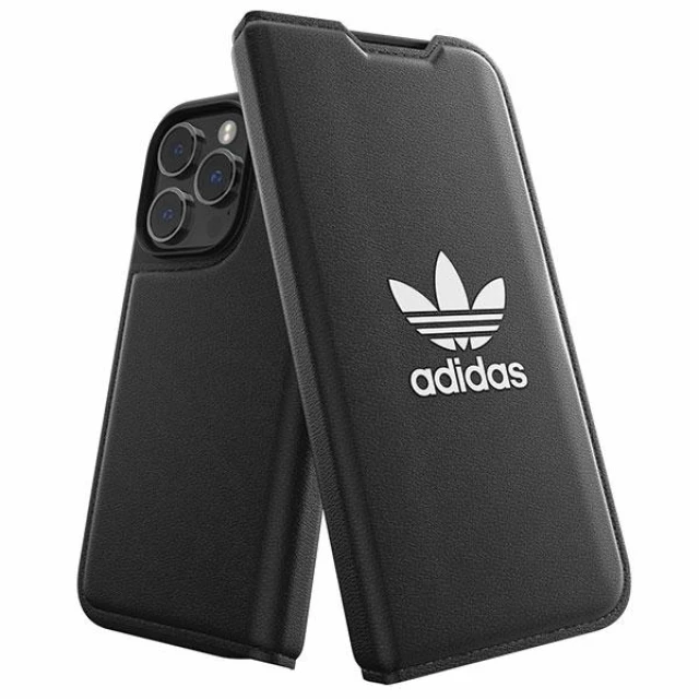 Чехол-книжка Adidas OR Booklet Case Basic для iPhone 14 Pro Black White (50182)