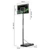 Баскетбольна стійка Salta Forward 108 см x 362 см (8719425451329)