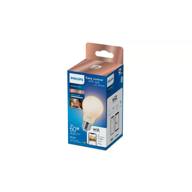 Розумна лампа Philips Smart WFB 60 W A60 927-65 FR TW E27 7 Вт Bluetooth Wi-Fi (8719514371965)