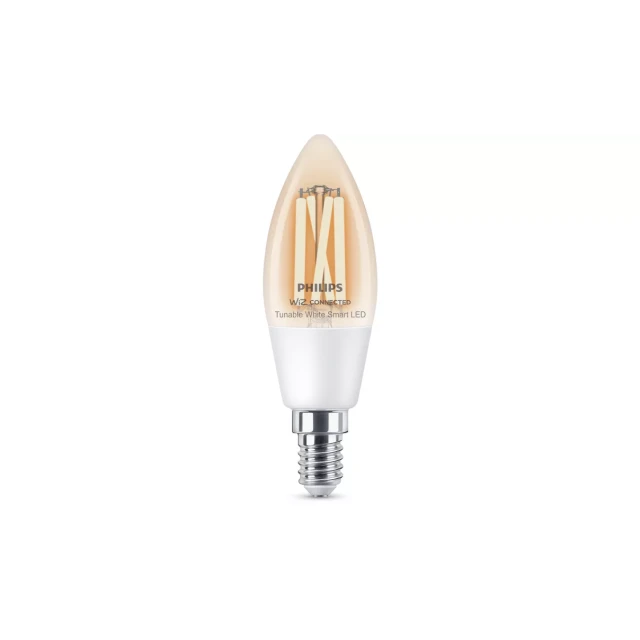 Розумна лампа Philips Smart WFB 40 W C35 927-65 CL E14 4,9 Вт тепле-холодне світло Bluetooth Wi-Fi (8719514372061)