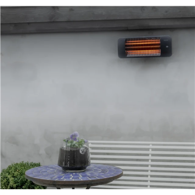 Інфрачервоний обігрівач Sunred Lugo Quartz Wall LUG-2000W настінний 2000 Вт IP24 Grey (8719956290688)