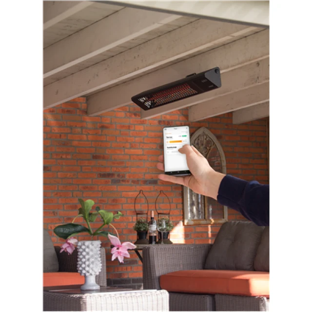 Інфрачервоний обігрівач Sunred PRO25W-SMART Triangle Dark Smart Wall 2500 Вт Black (8719956292224)