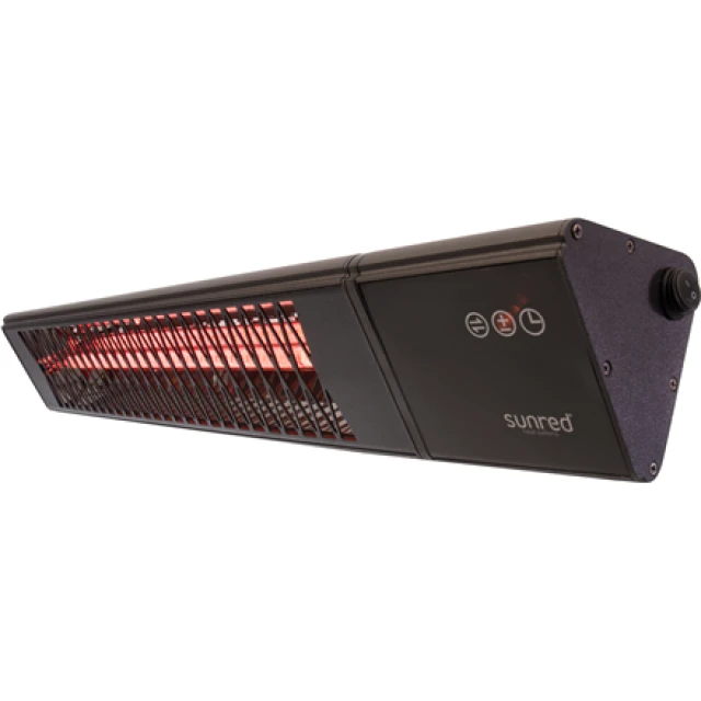 Інфрачервоний обігрівач Sunred PRO25W-SMART Triangle Dark Smart Wall 2500 Вт Black (8719956292224)