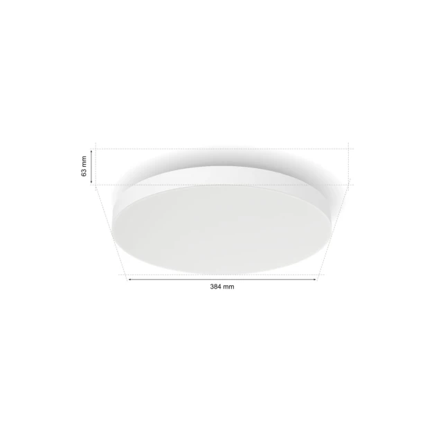 Стельовий світильник Philips Hue Datura 38,4 см 48 Вт (8720169277618)