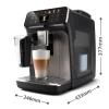 Кавомашина автоматична Philips 4400 Series EP4449/70 15 bar 1500 Вт Black (8720389032196)