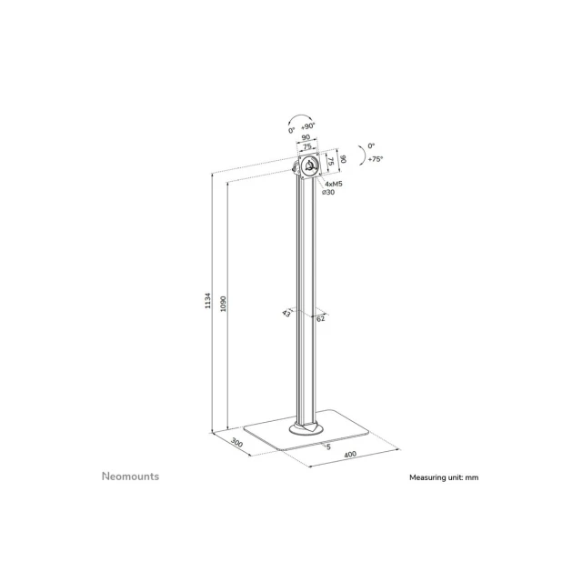 Підставка для планшета Neomounts FL15-627BL1 Black (8721246340331)