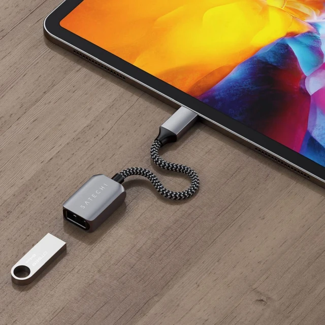 Адаптер USB C до USB A Satechi ST-UCATCM Grey (879961008857)