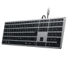 Дротова клавіатура Satechi Slim W3 Wired USB-C QWERTY Grey (879961009083)