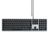 Дротова клавіатура Satechi Slim W3 Wired USB-C QWERTY Grey (879961009083)