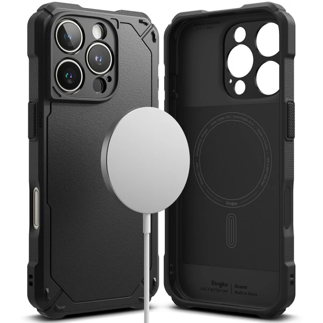 Чохол Ringke Rugged Gear для iPhone 16 Pro Black with MagSafe (8800274963771)