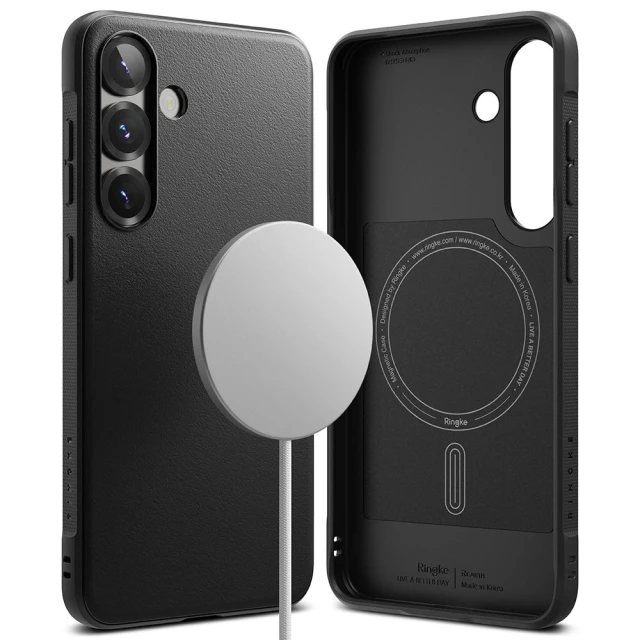 Чохол Ringke Onyx Magnetic для Samsung Galaxy S25 Plus (S936) Black with MagSafe (8800274968769)