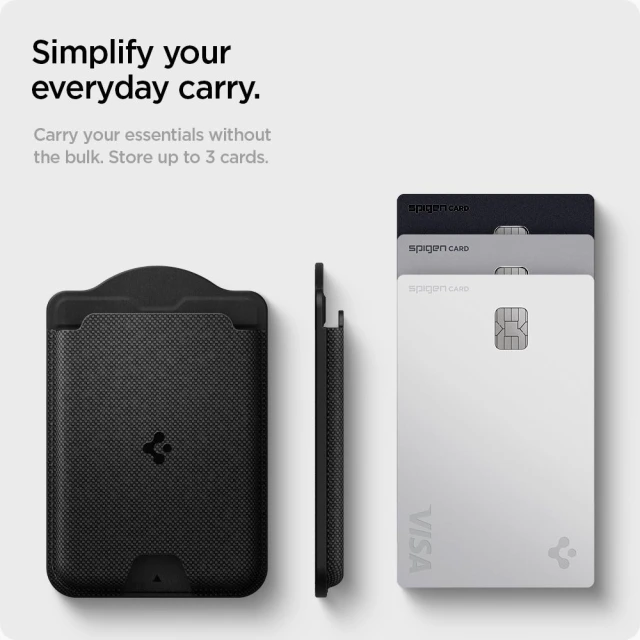 Чохол Spigen Urban Fit Wallet MagSafe Magnetic Card Holder Galaxy S Black with MagSafe (AFA09208)