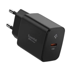 Мережевий зарядний пристрій Spigen Essential EE201EU 20W USB-C Black (ACH09217)