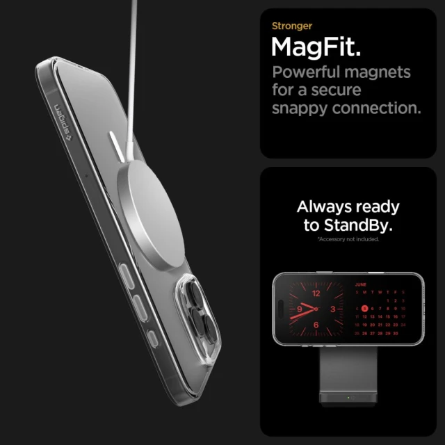 Чохол Spigen Thin Fit для iPhone 16 Pro Max Clear White with MagSafe (ACS09315)