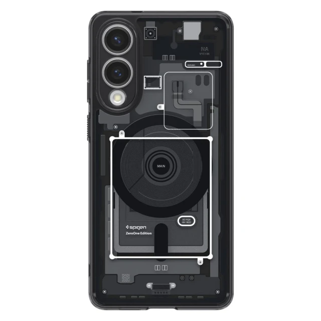 Чохол Spigen Ultra Hybrid Zero One для Samsung Galaxy S25 Edge (S937) Zero One Black with MagSafe (ACS09415)