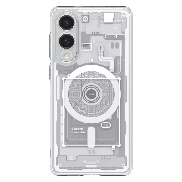 Чохол Spigen Ultra Hybrid Zero One для Samsung Galaxy S25 Edge (S937) Zero One White with MagSafe (ACS09417)
