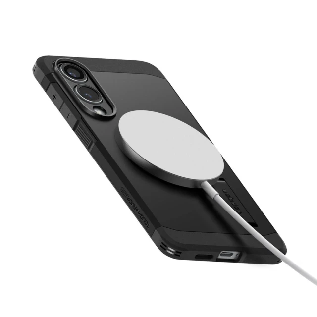 Чохол Spigen Tough Armor AI для Samsung Galaxy S25 Edge (S937) Black with MagSafe (ACS09422)